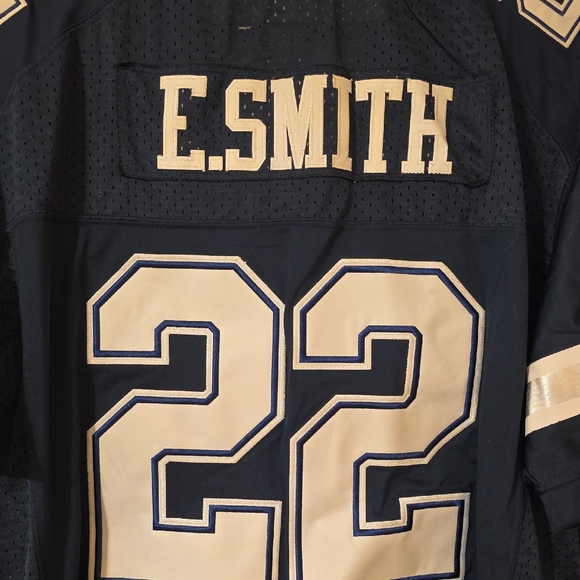 Nike Navy Cowboys Jersey E. Smith # 22 Retired Jersey With Stiched on Details. - Picture 8 of 10
